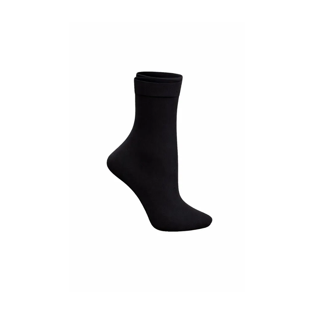 [LS430BK] Lady Trouser Socks 12CT (Anklet, Black)