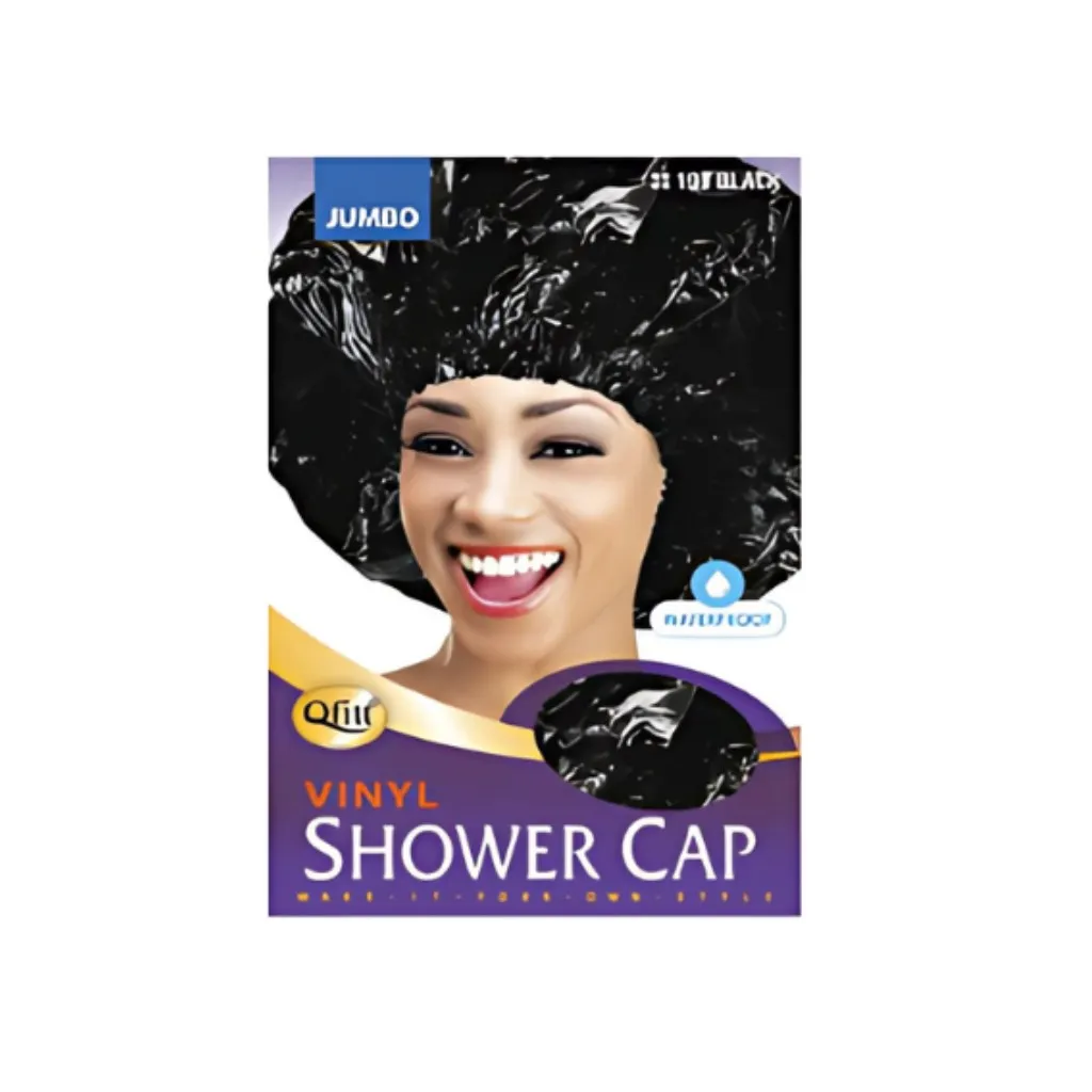 [Q198] Super Jumbo Shower Cap 12CT (Black)