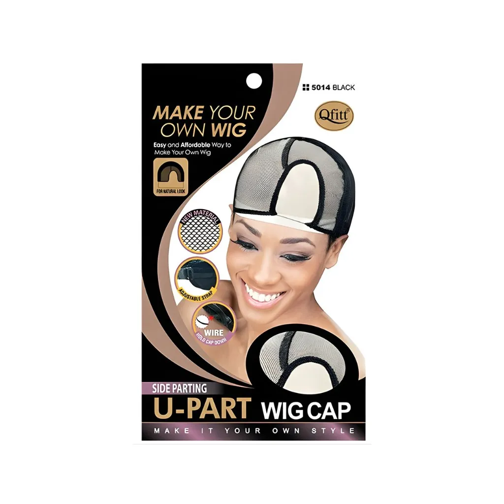 [Q5014] U-Part Wig Cap 12CT (Side Parting)