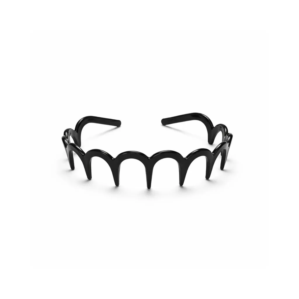 [Z44-1] Onyx Selection Zig Zag Head Band 12CT (Black)