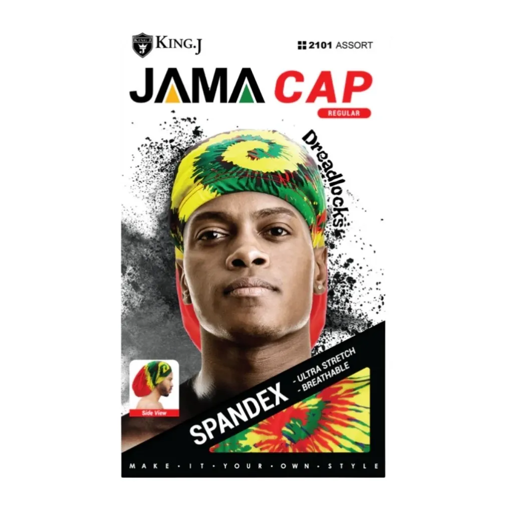 [K2101] JAMA Spandex Dreadlocks Cap 12CT