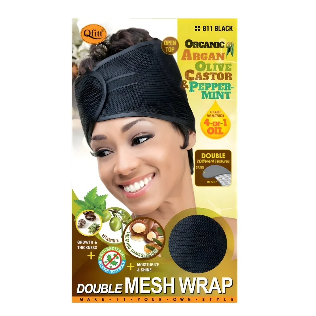 [Q811] Mesh Wrap 12CT (Black, Double)