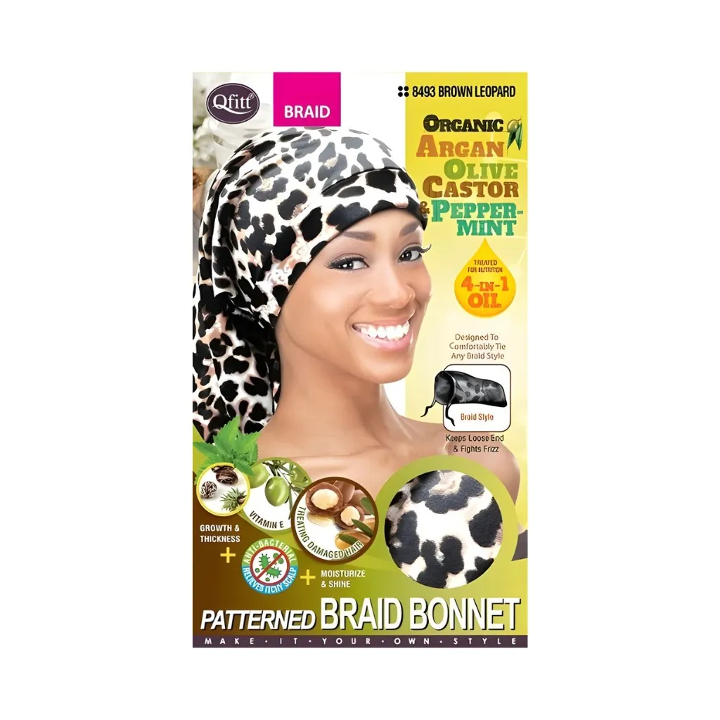 [Q8493] Patterned Braid Bonnet 12CT