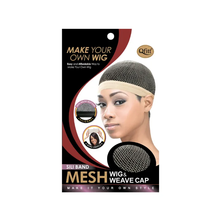 [Q5006] Sili Band Wig & Weaving Cap (Closed Top) 12CT