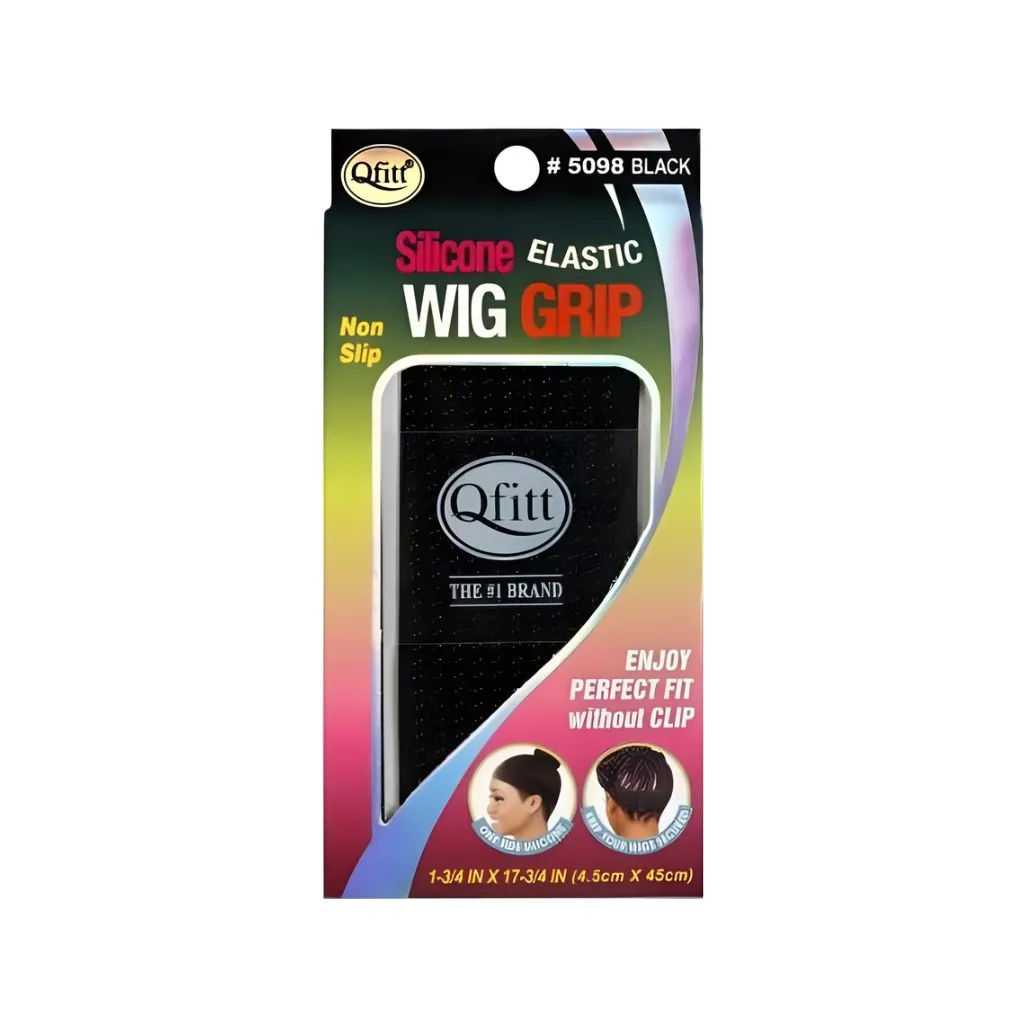 [Q5098] Silicone Elastic Wig Grip 12CT (Black)