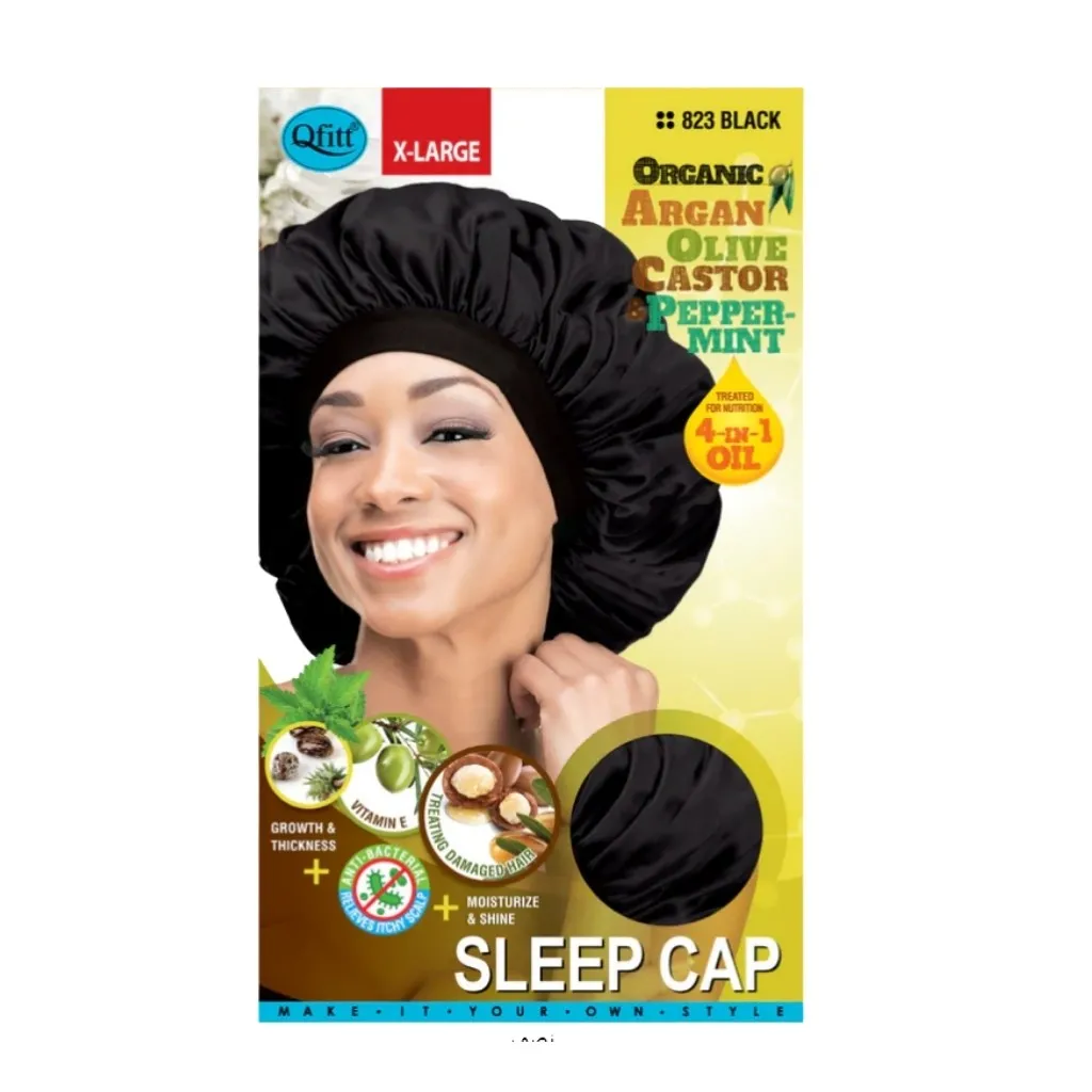 [Q823] Sleep Cap 12CT (XL, Black)