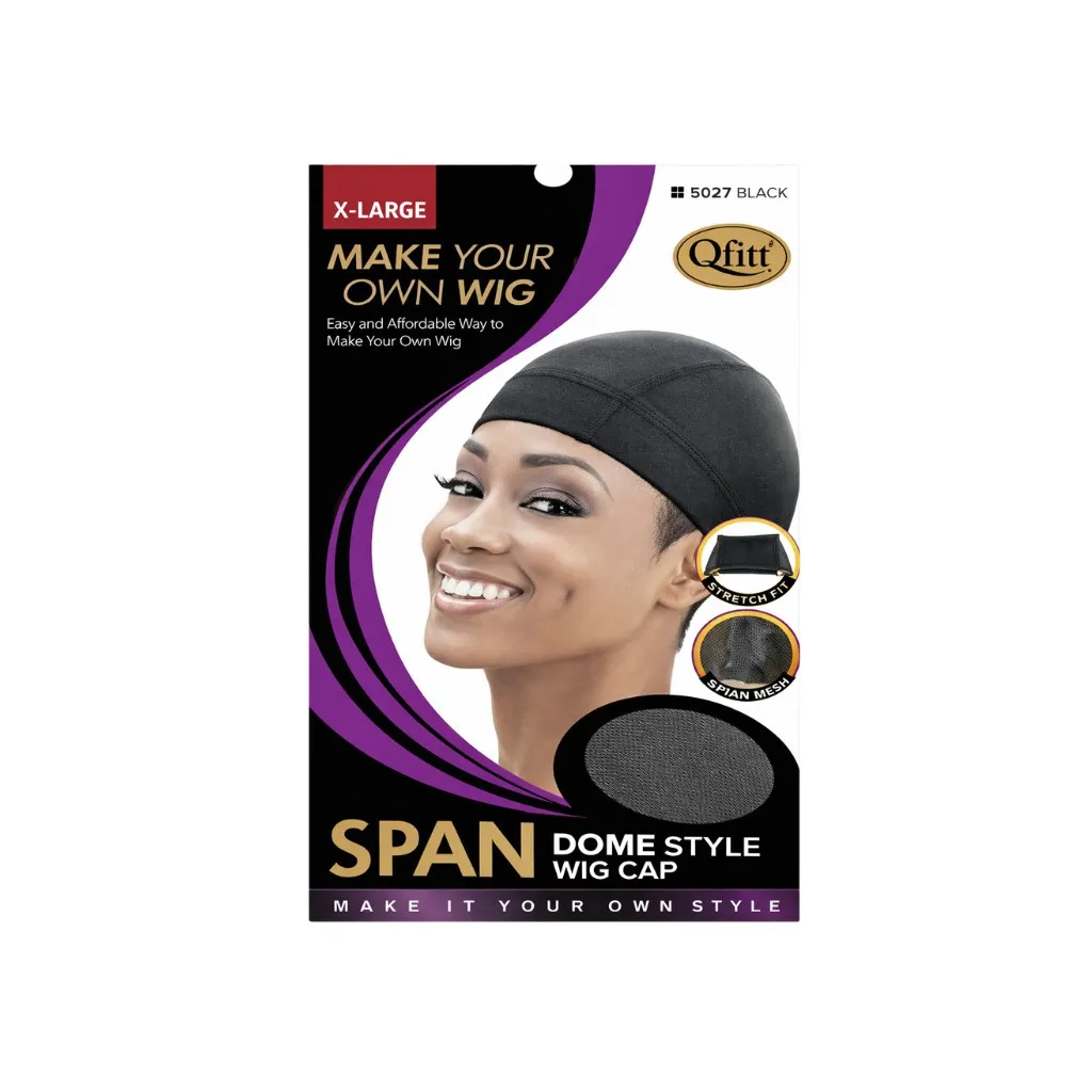 [Q5027] Spandex Dome Cap 12CT (Black, XL)