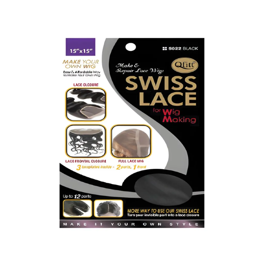 [Q5022] Swiss Lace Wig Making 12CT (Black)