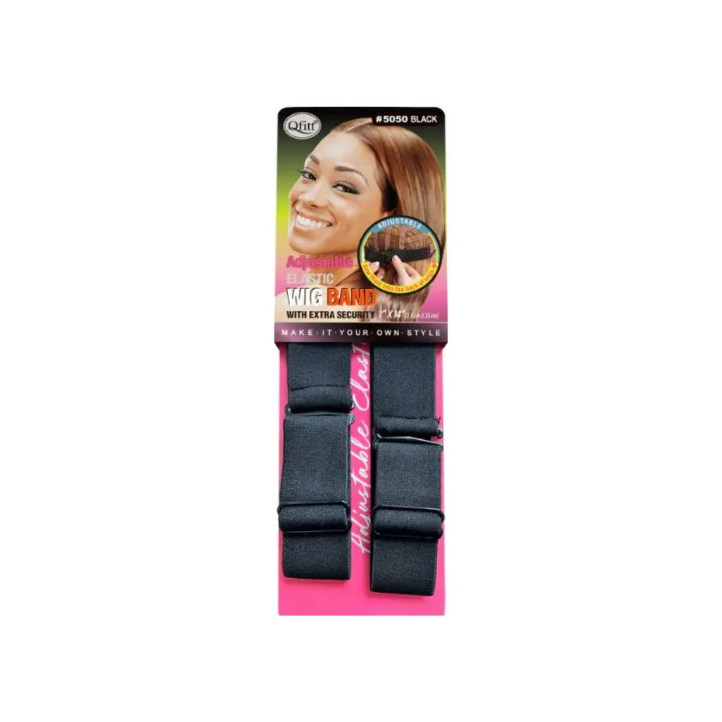 [Q5050] Adjustable Elastic Wig Band  12CT