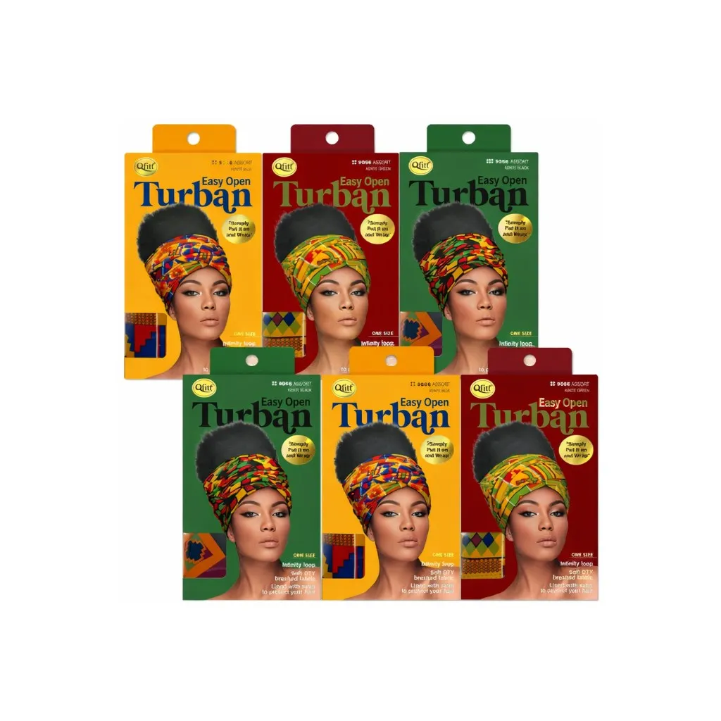 [Q9066] Easy Open Turban 6CT (Assorted 1)