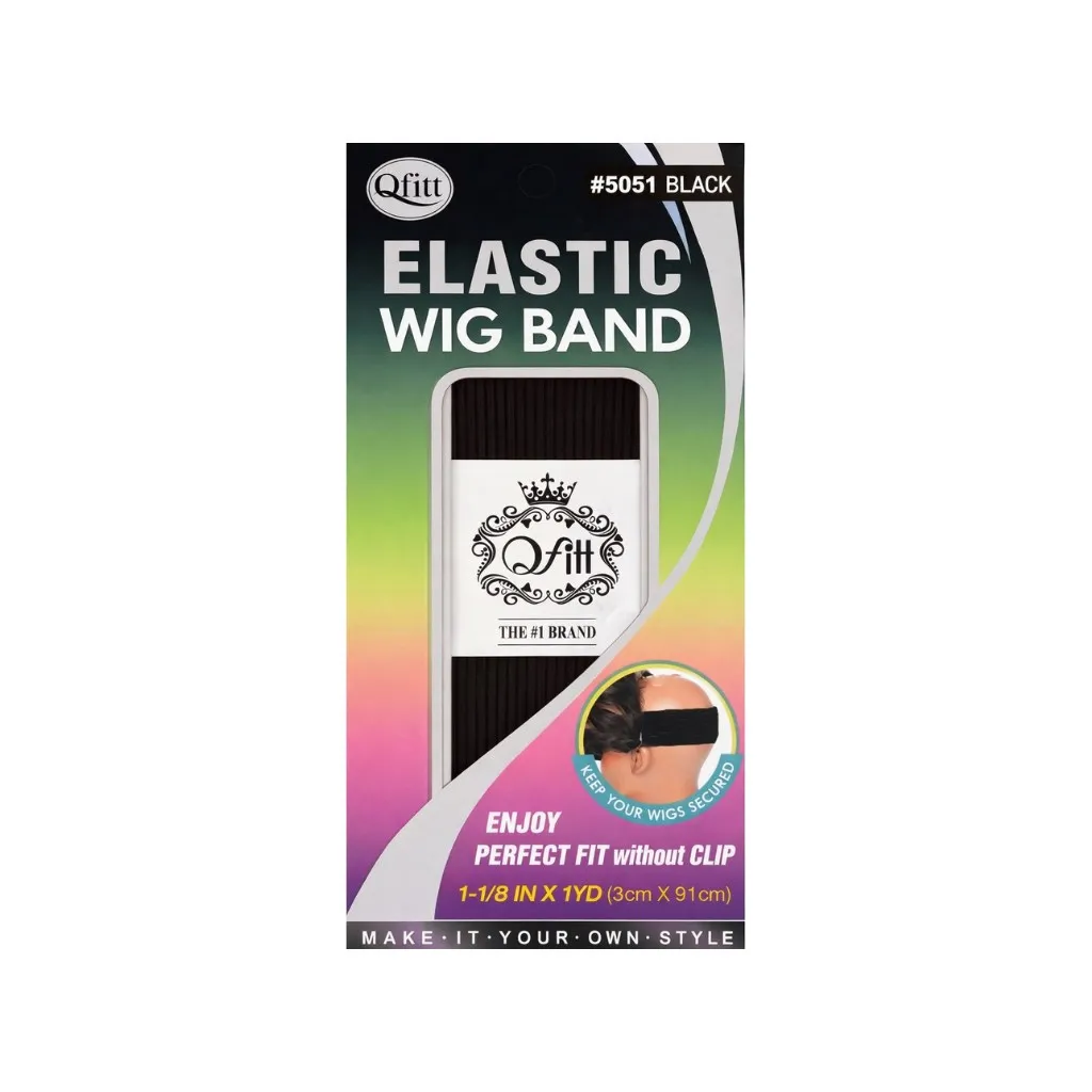 [Q5051] Elastic Wig Band 12CT (Black)