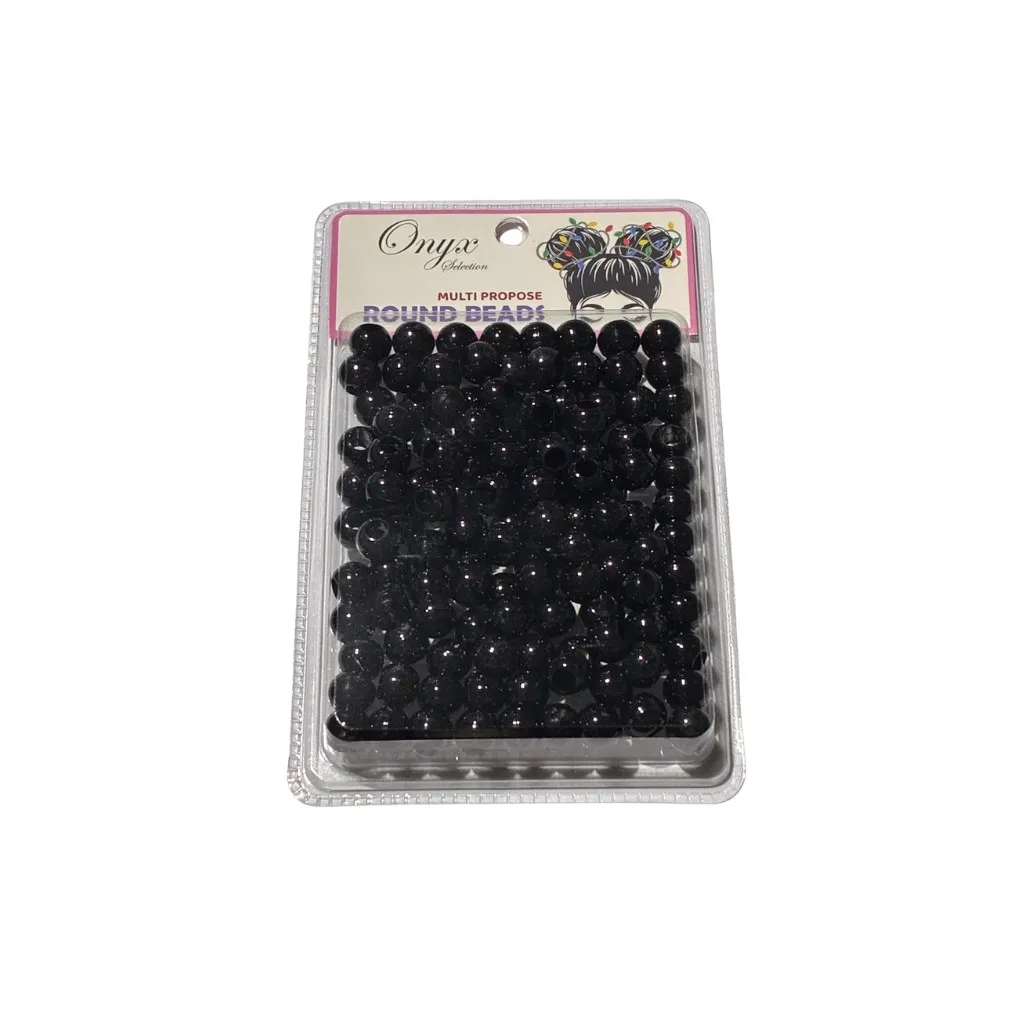 [LB-20003] Hair Beads Large Size 12CT (Black)