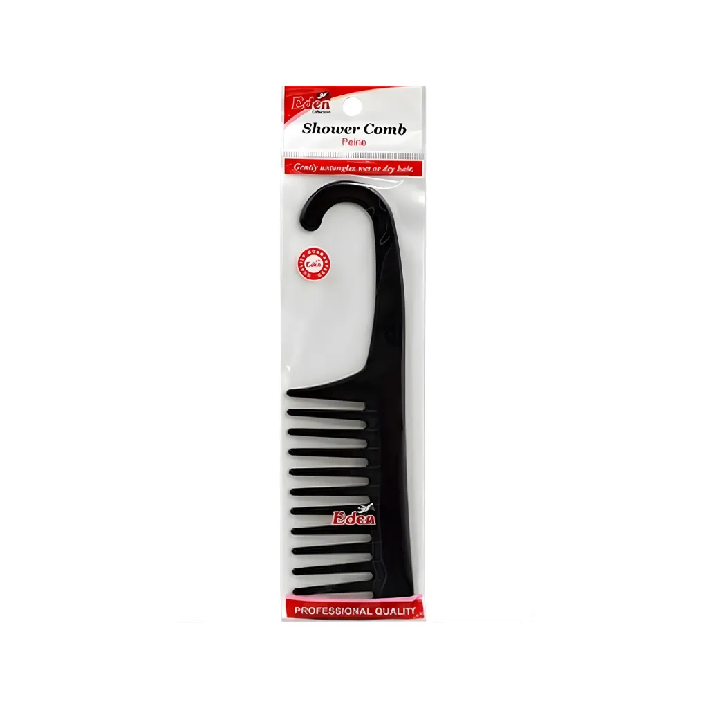 [36412] Individually Packed Shower Comb 12CT (Black)