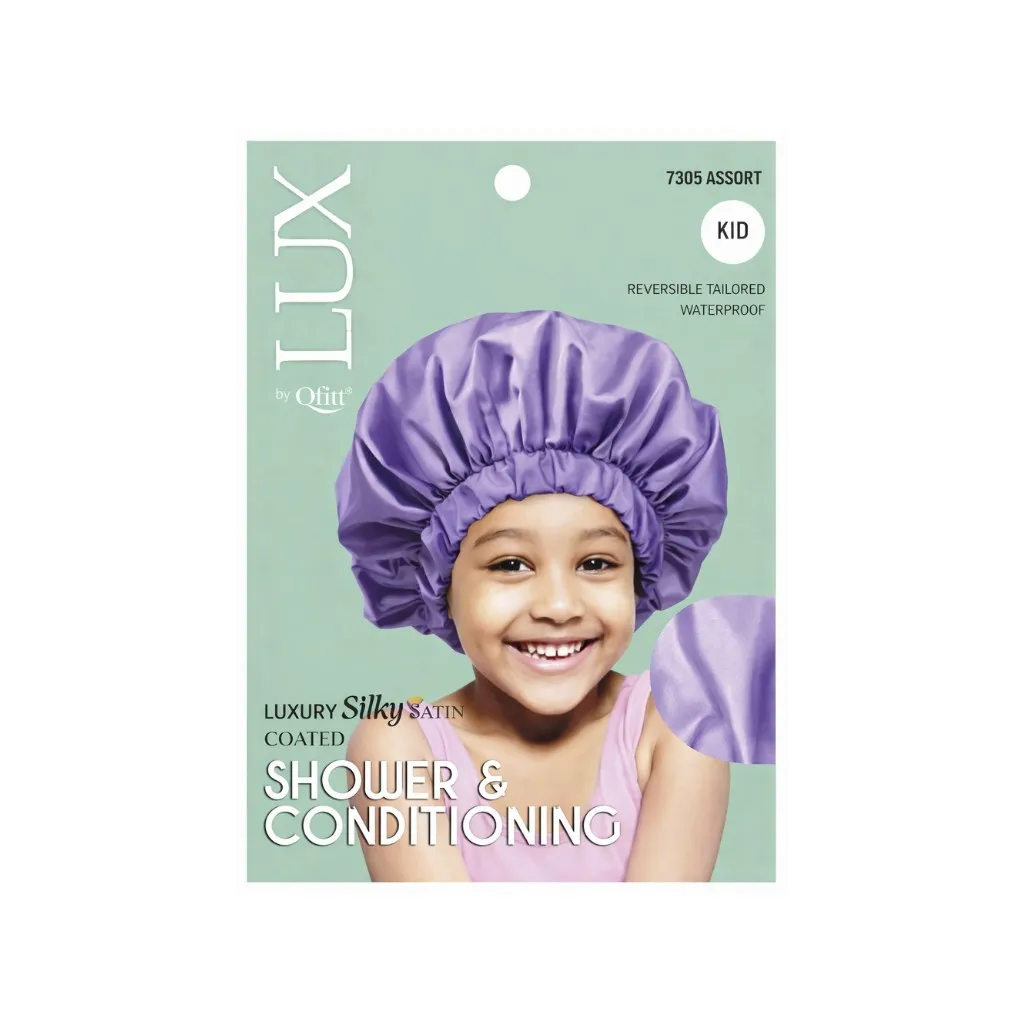 Kid Silk Shower & Conditioning Cap 6CT