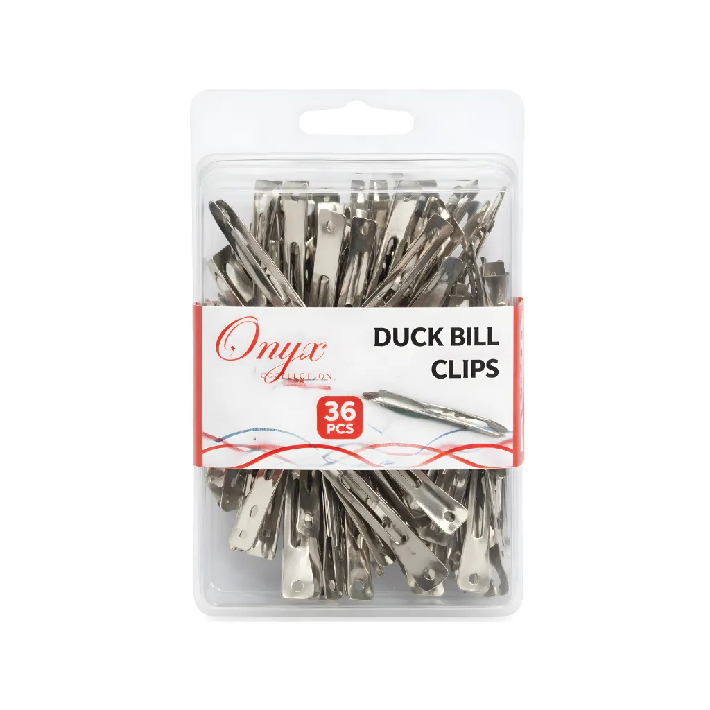 [HC003-36] Onyx Selection Duck Bill Clips 36CT / PK , 20PK  / Box