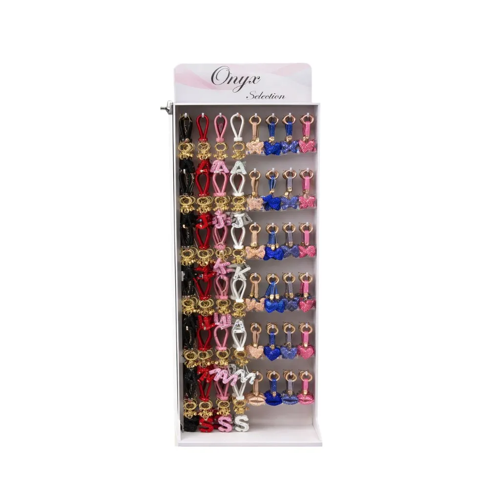 Onyx Selection Rhinestone Keychain Display 288CT