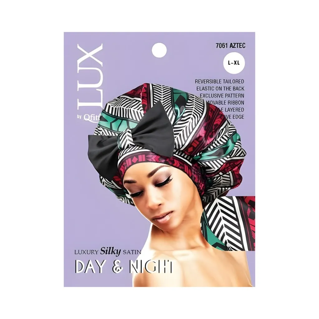 [Q7061] Silk Day & Night Cap 6CT (XL, Afro)
