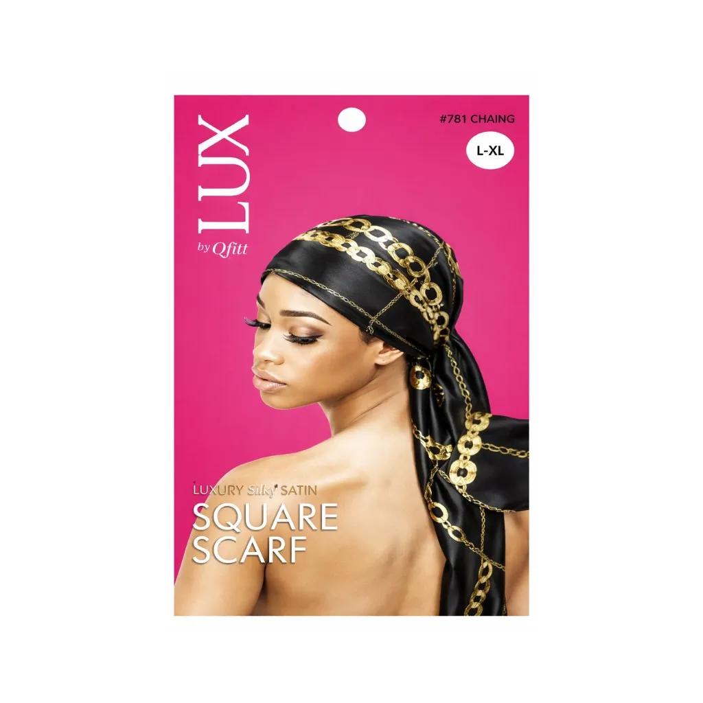 [Q7081] Silk Square Scarf 6CT (Afro)