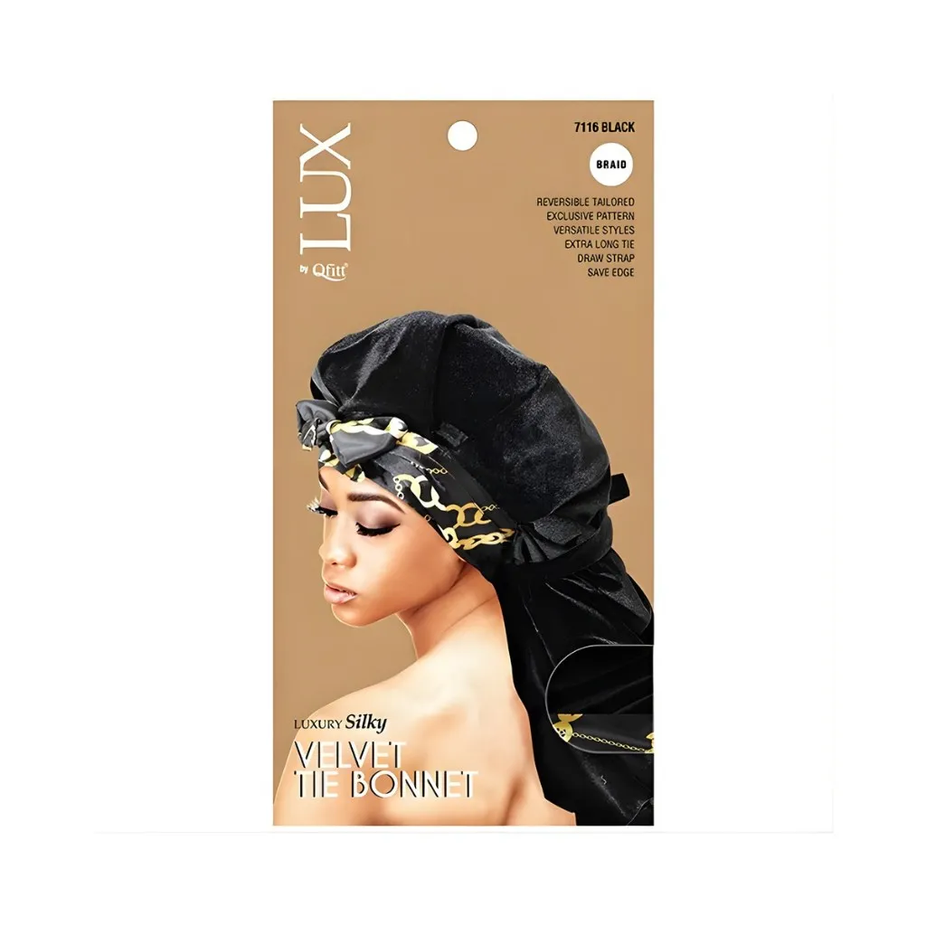 Velvet Tie Bonnet 6CT