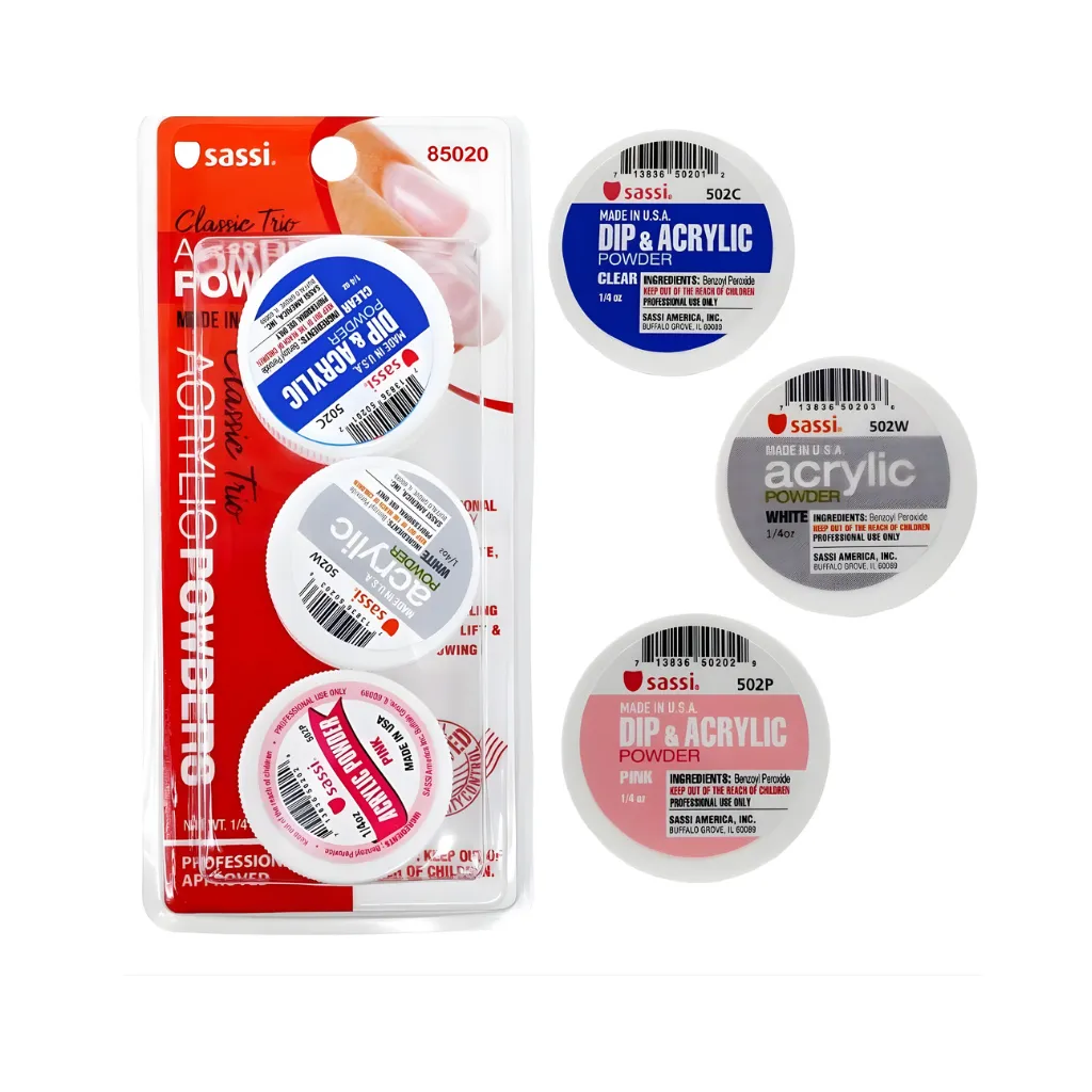Sassi Acrylic Powder 3PCS/PK