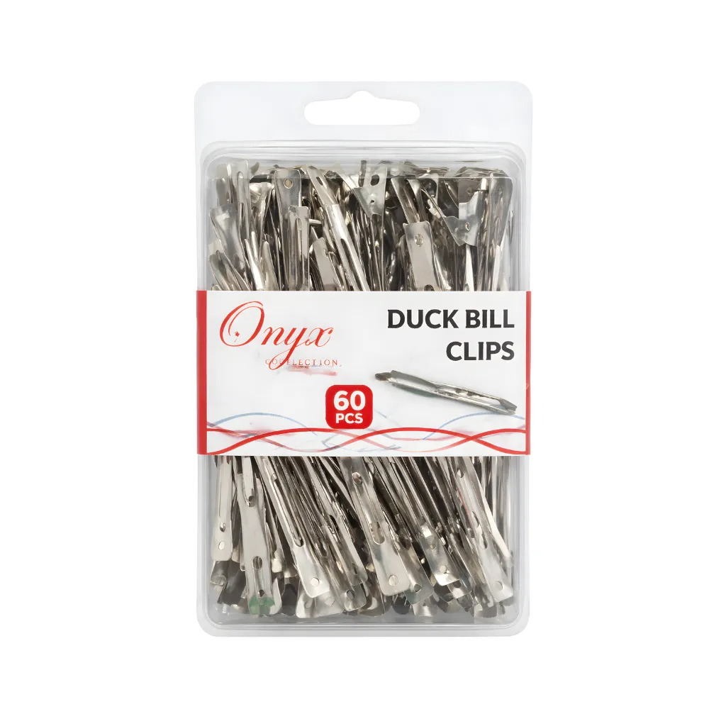 [HC003-60] Onyx Selection Duck Bill Clips 60CT / PK , 12PK  / Box