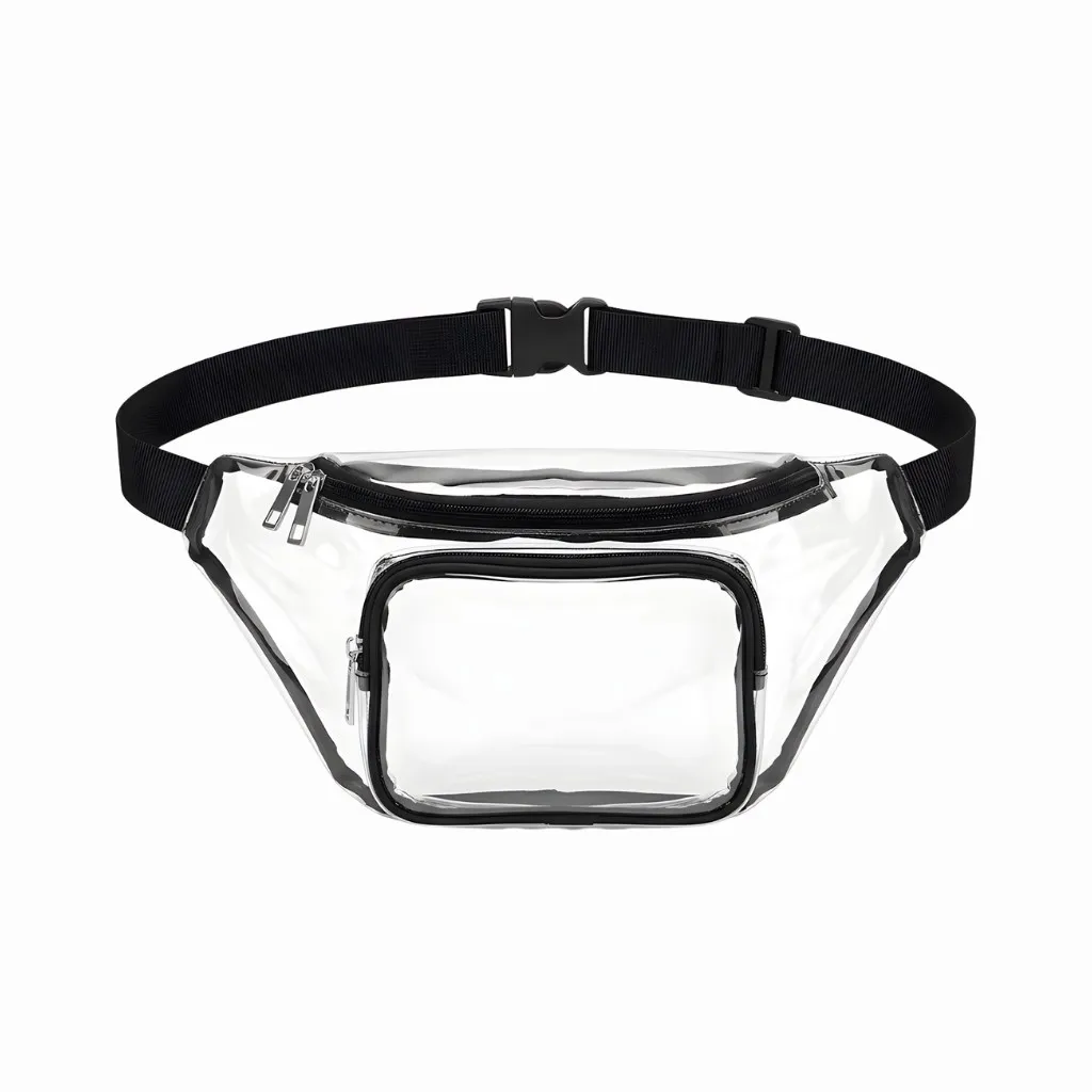 [CB-002BK] Onyx Selection Clear Fanny Pack (Black)