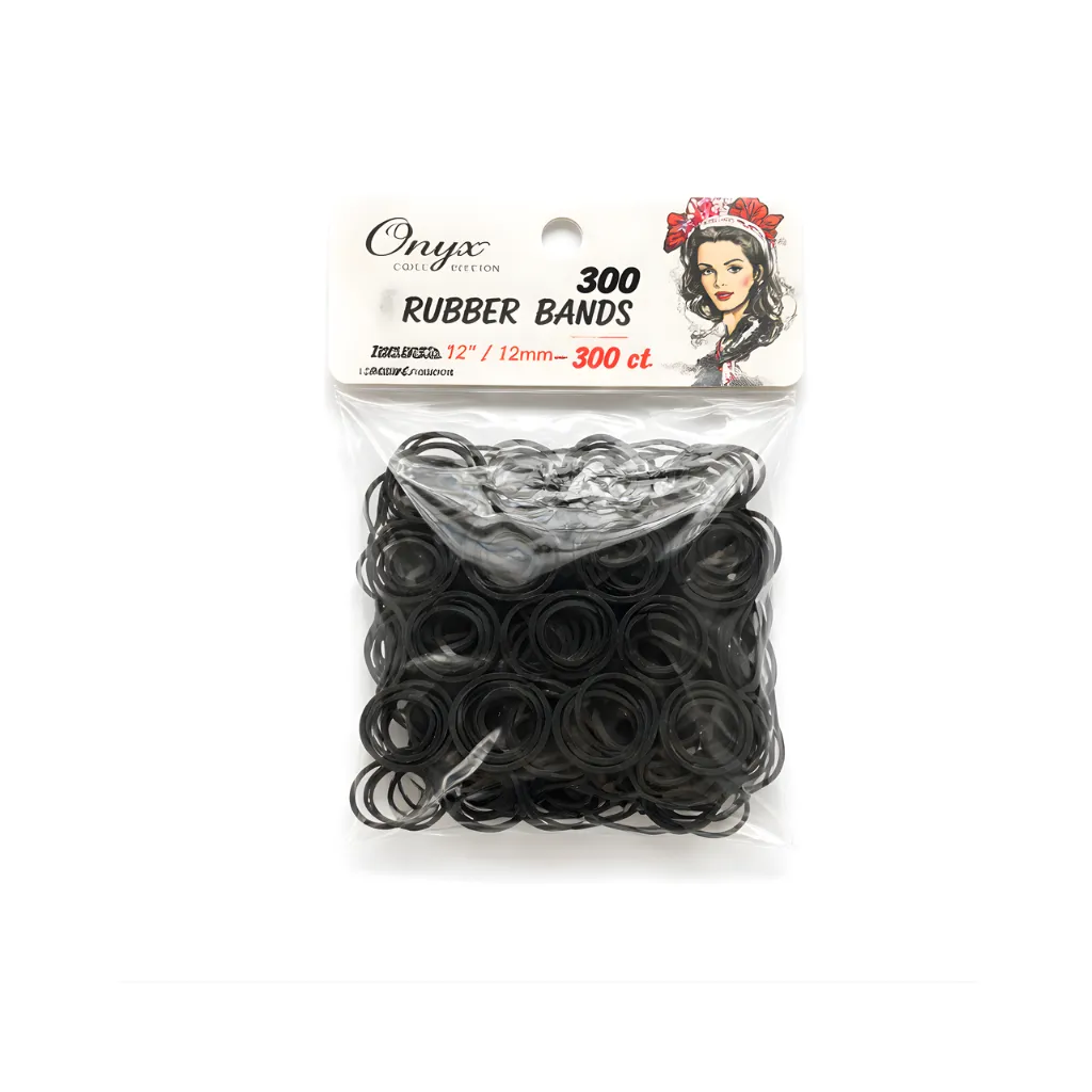 [RB300-BKP] Small Size Rubber Band 300 PCS / PK , 12CT (Black)