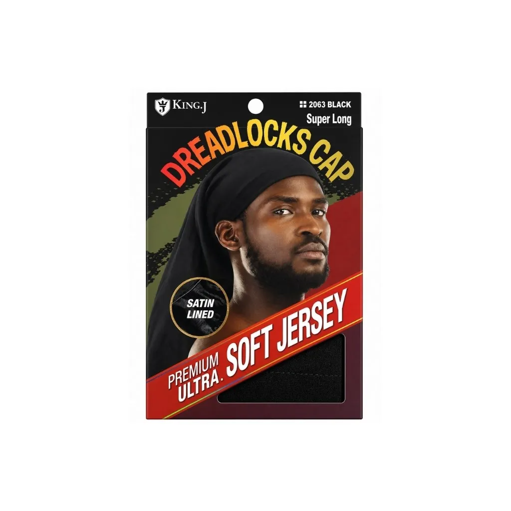 Dreadlock Cap Soft Jersey (Super Long) 6CT