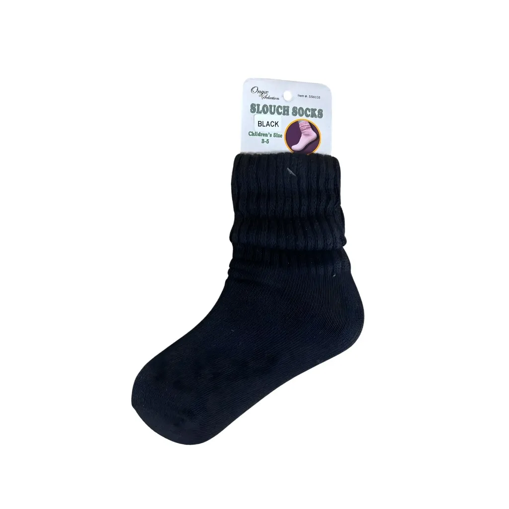 Onyx Selection Slouch Socks 12CT
