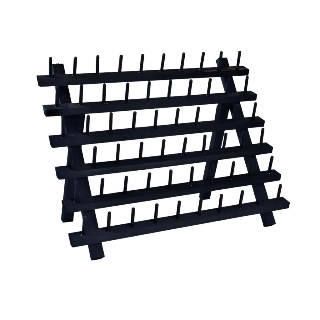 [BR060-A] Onyx Selection Wooden Braiding Hair Rack (Black, 60 Spools)